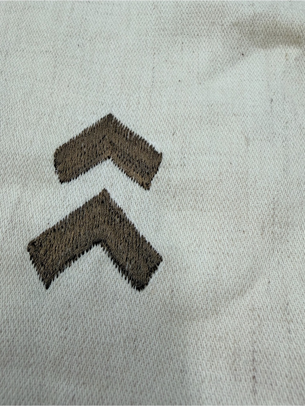 Vintage Rafia Studio Linen Cotton Art Wear Jacket Petite Fish Dancer Chevron EUC - Picture 10 of 10